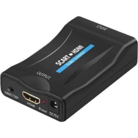 Convertisseur péritel vers HDMI, adaptateur péritel vers HDMI, convertisseur audio vidéo, prend en charge la sortie HDMI 720/1080p pour téléviseur, décodeur, magnétoscope, VHS, Xbox, PS1, PS2, PS3, Wi (1/5)