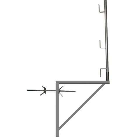 10 consoles d'échafaudage zinguées 0.80m x 0.80m - Tube rond - 110001809/10