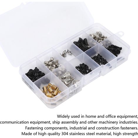 Kit de 165 vis et entretoises pour ordinateur de bureau, assortiment KB5, M2.5, M3 et M3.5 (1/5)