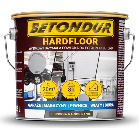 Vernice Betondur per pavimenti e cemento, 2,5 l, resistente, colore grigio.
