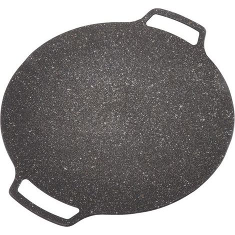 Koreanische quadratische Grillpfanne, koreanische Grillplatte, antihaftbeschichtete runde Bratpfanne für den Heim- und Outdoor-Herd (Universalgröße 36 cm) (1/5)