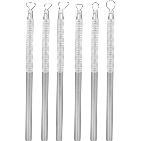 6 Pièces Outils de Sculpture en Aluminium pour Céramique et Argile (1/5)