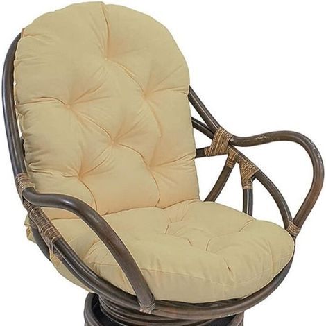 Cuscino da esterno 120 x 60 cm – Cotone impermeabile – Antiscivolo – Comfort ottimale per sedie a dondolo e poltrone reclinabili. Sedie non incluse. (1/4)