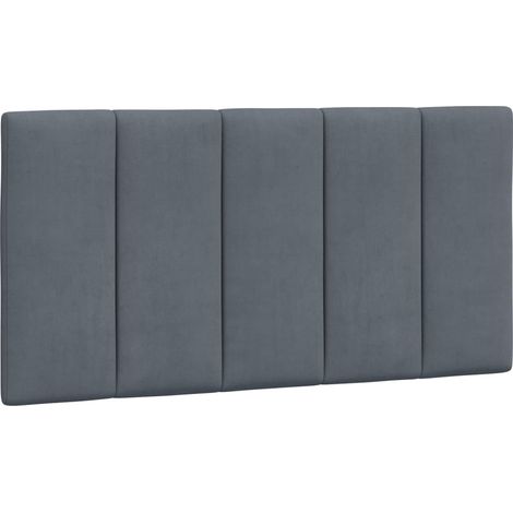 Maison Exclusive - Cuscino testiera Hanko Grigio Scuro 100 cm Velluto