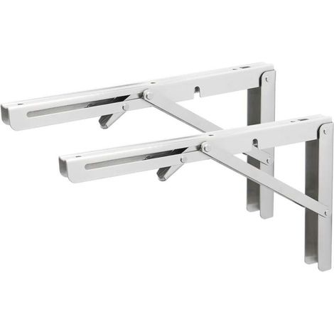 Support d'étagère pliable, pour fixation murale - (1/5)