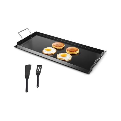 Parrilla de Acero al Carbono Universal Rectangular 812 x 310 mm con Superficie Plana, Plancha de Gas para Barbacoa, Teppanyaki, Utensilios Cocina Familiares Portátiles con Asa, para Cocción (1/5)