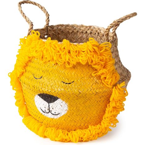 Panier de rangement enfant Belly avec poignées - COMPACTOR - 30 x 30 x H.28 CM - Naturel (1/5)