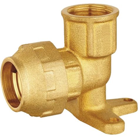 Accessoire en laiton pour coude de plaque 32-1 pour polyéthylène