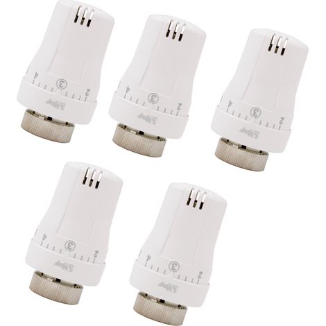 Schläfer 37070105  Valvola Termostatica per Termosifoni ITAP, Testina di Comando per Radiatore Sensibile a liquido Manopola con Regolazione intervallo Temperatura 0-28 C - Ghiera M30x1,5- Conf. 5PZ