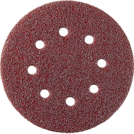 LOT 10 DISQUES AUTO AGRIP PERF 8 TROUS COR BRUN D.125 GR.120 SIDAMO - 10940026
