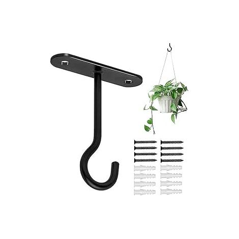 Filiyano-Crochets de plafond pour plantes, crochets pour plantes au plafond Lot de 2 supports de plafond Installation au plafond avec crochets pour (1/5)