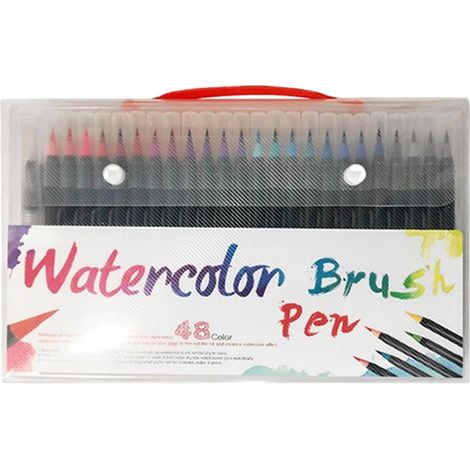 Pinceaux Aquarelle Pour Adultes Marqueurs Artistiques Pour Aquarelle - Marqueurs de Dessin et Peinture pour Artistes, Salle de Classe, Art Maison, École à Domicile, Artisanat et Projets (1/5)
