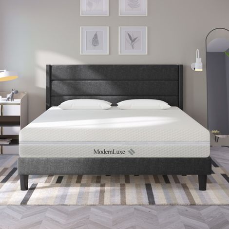 Matelas 180x200 cm en mousse froide ergonomique 7 zones, fermeté h2h3, 20 cm de haut, avec poignées, housse lavable et fermeture éclair intégrale (1/5)