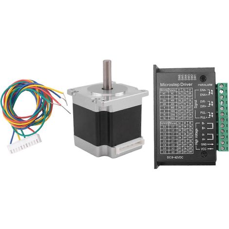 Nema 23 23HS5628 Schrittmotor 57 Motor 2,8A mit TB6600 Schrittmotortreiber NEMA17 23 für CNC- und 3D-Druckerteile (8,0 mm) (8,0 mm)