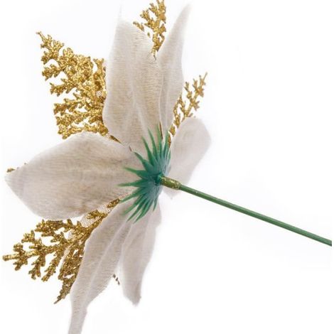 16 fleurs simulées de Noël, décorations de Noël sapin de Noël, décorations de Noël paillettes artificielles décorations de Noël (1/4)
