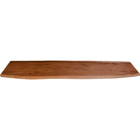 Tischplatte Baumkante Akazie Nuss 140 x 40 cm CURTIS (1/5)