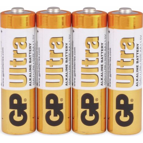 Ultra-Alkaline-Batterie AA LR6 1,5 V, 4 Stück - GP15AU-U4 (1/5)