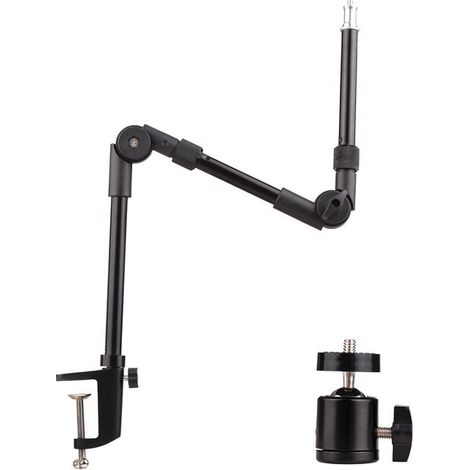 Pied de lampe de table, support métallique flexible - vis 1/4" - maximum (1/4)