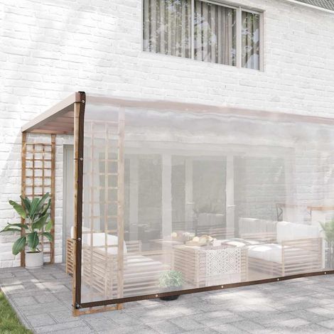 Bâche transparente avec œillets 6x10 m polyéthylène