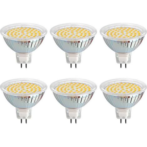 Ampoule LED MR16 GU5.3 - - MR16 - 3W 12V - 500 lm 6000K - Ø50 mm (lot de 6) (1/4)