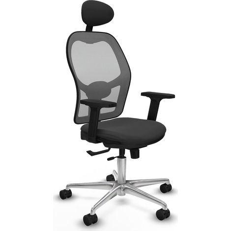 Chaise de bureau piqueras y crespo modèle noir mousse haute densité (1/2)
