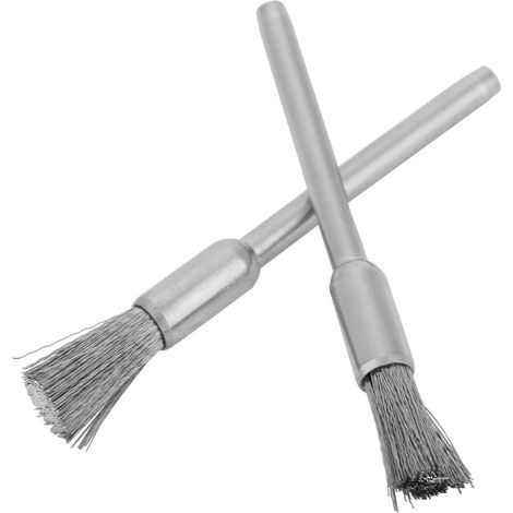15 mini brosses métalliques de polissage pour outil rotatif de meulage (35 mm) (1/5)