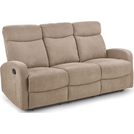 Sofá reclinable Houston 1099, Beige, 79x180x95cm, Tapiz (1/5)