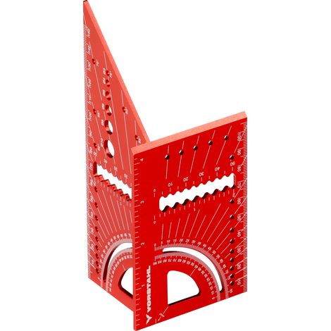 Rapporteur d'angle multifonction en aluminium 3D 6" Vorstahl (1/3)