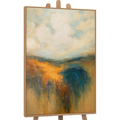 Gemälde Goldener Weite Rahmen Eichefarben 120x80 cm (1/5)