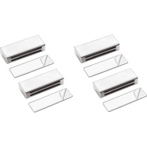 MINKUROW Confezione Da 4 Chiusure Magnetiche Autoadesive Per Porta Dell'armadio Chiusure Magnetiche Per Porte Aggiornate Senza Viti Senza Perforazione Per Armadio Da Cucina Chiusura Magnetica Forte Pe (1/5)