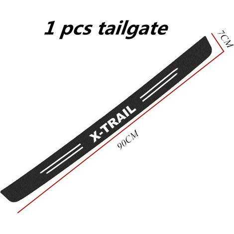 (1 pièce) Bande de protection anti-rayures pour seuil de porte de voiture (60 x 7 cm), autocollant en fibre de carbone, compatible avec Nissan X-Trail T30, T31 et T32 (1/4)