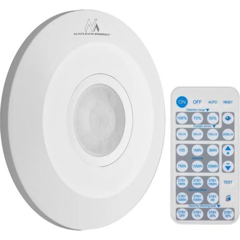 Detector de movimiento Maclean mce467 infrarrojo 2000W 360° (1/3)