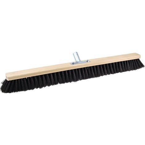 Scopa da ingresso qualità miscela L.800mm con manico in metallo porta manico piatto in legno SOREX