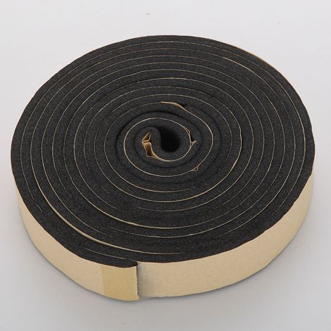 Breite 30 mm, Dicke 5 mm / Länge 3 m, selbstklebendes Wärmedämmband, feuerhemmende Schaumstoffdichtung, Tür- und Fensterdichtung, selbstklebende Schaumstoffdichtung (1/3)