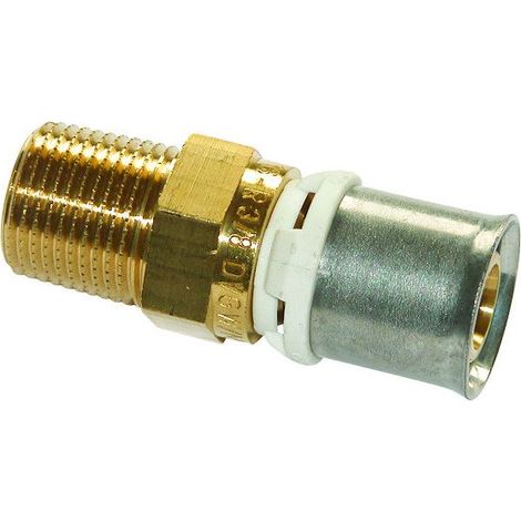 Raccord mâle fixe XS pour tube multicouches - Diamètre : 16 - 1/2"