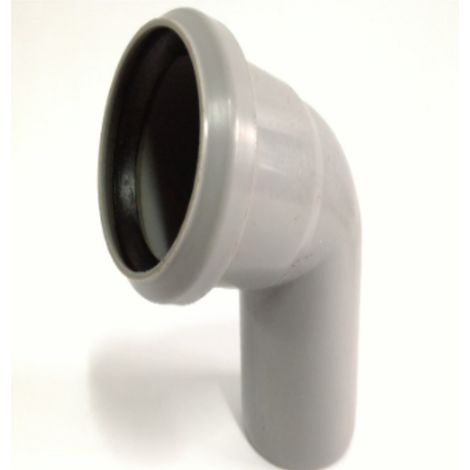 CURVA PER SCARICO HTB Ø50MM/67,3° - CONGUARNIZIONE - IN POLIPROPILENE COLORE GRIGIO