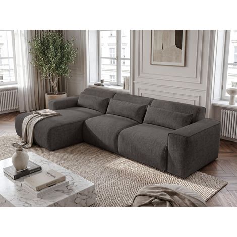 AX LIVING Wohnlandschaft mit Schlaffunktion Ruyam Grau Sofa 310 cm L (1/5)
