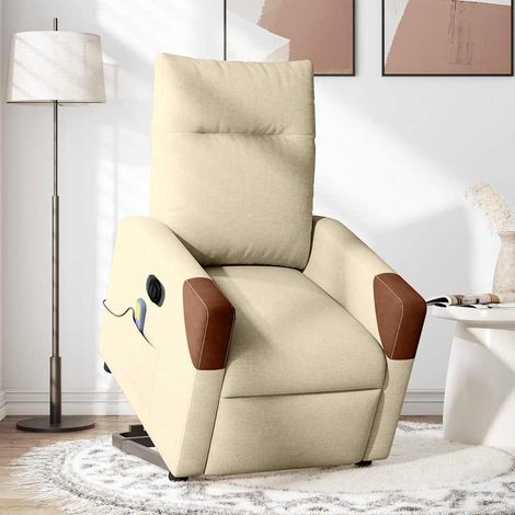 Maison Exclusive - Elektrischer Massagesessel mit Aufstehhilfe Cr