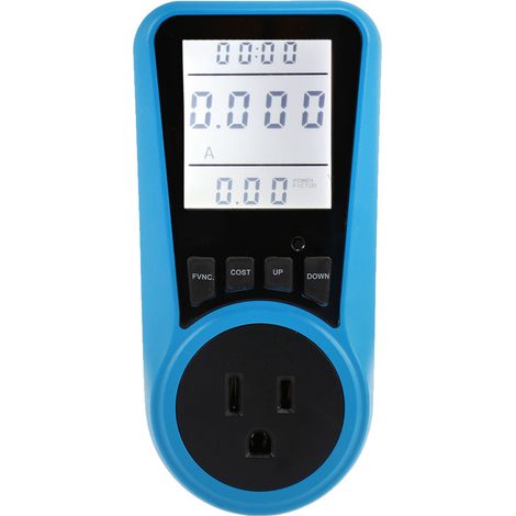 Compteur électrique rétroéclairé pour appareils domestiques, prise US, moniteur de puissance et consommation d'énergie (1/5)