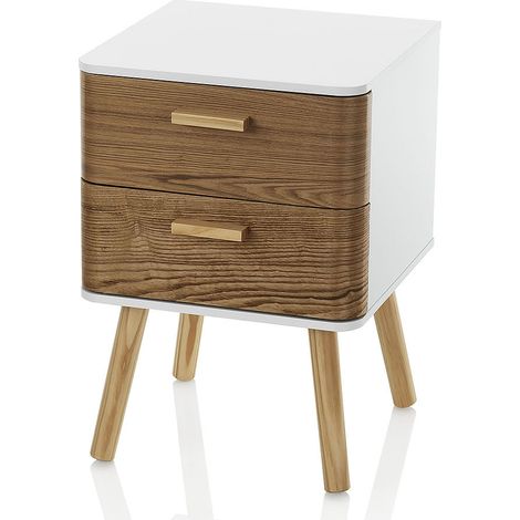 Table basse/table de chevet  2 tiroirs TOBY (1/4)