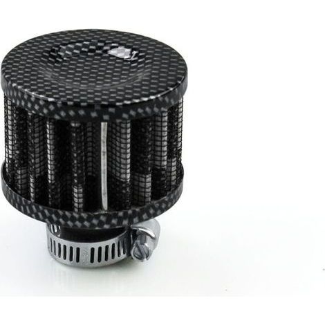 2pcs 12mm Universal Car Air Filter Cold Air Intake Filter, Black (1/3)
