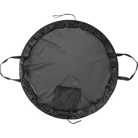 Sac de plage pour maillot de bain, noir, taille L, tissu Oxford, imperméable, grande capacité, pour enfant. (1/5)
