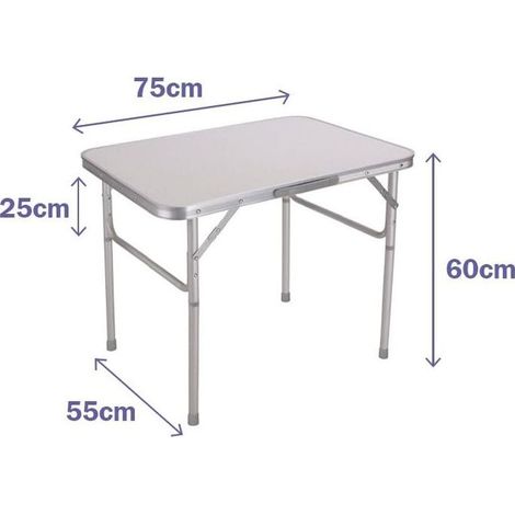 Table Piable Marbueno Blanc 75 x 60 x 55 cm