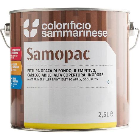 PITTURA OPACA DI FONDO 'SAMOPAC' Lt. 0,5