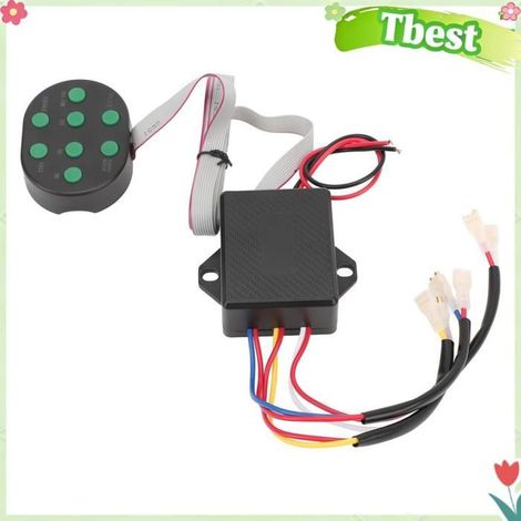 Contrôleur de klaxon, contrôleur de klaxon de voiture, effet sonore électrique DC 12 V 24 V avec sortie 8 tonalités, pour véhicules (1/4)