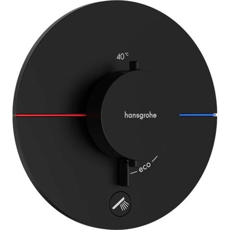 Hansgrohe Mezclador termostático empotrado negro mate (1/3)