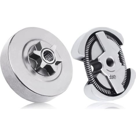 BUNTHAUS Kit de montage de tambour d'embrayage 3/8-6T pour Husqvarna 120 36 41 136 137 141 142 235 235E 240 236 Jonsered 2035 2036 2040 2041 Partner 350 351 Chaîne scie 53000 47061 (1/5)