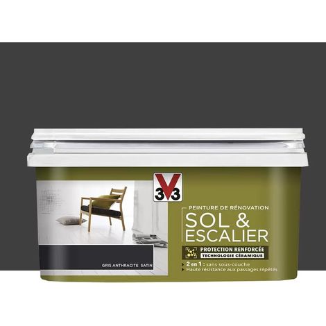 Peinture De Rénovation V33 Sol & Escalier Gris anthracite 2 L