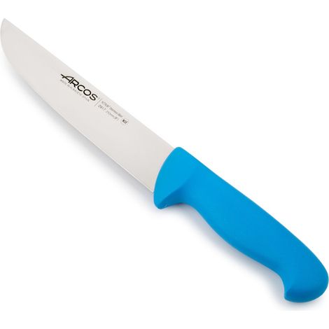 Fleischermesser Arcos Farbe - Prof  291723 Edelstahl Nitrum und mango ergonomisches Polypropylen blau und 21 cm Klinge, Vitrine (1/5)