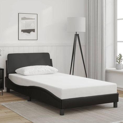 Bettgestell "Dover" Schwarz 100x200 cm Kunstleder (1/5)